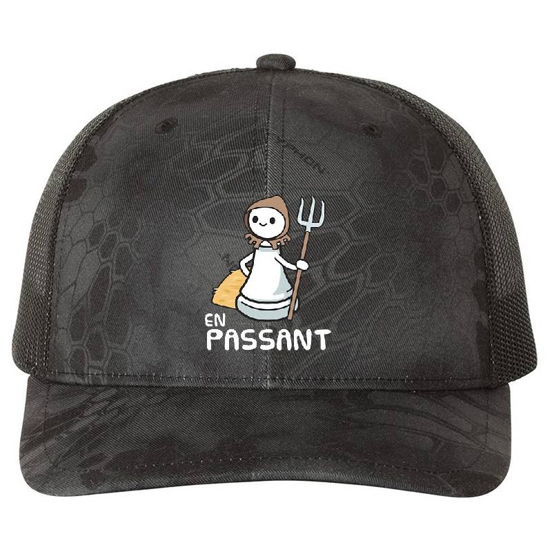 En Passant Chess Joke Premium Flat Bill Snapback Caps