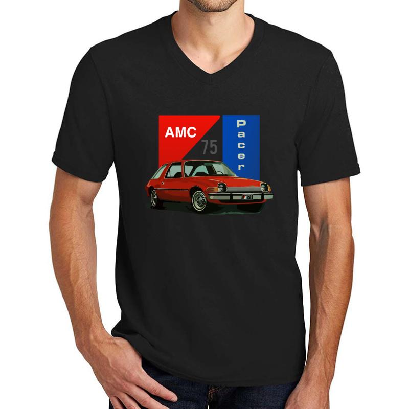 1975 Amc Pacer Unisex V-Neck T-Shirt Men Black