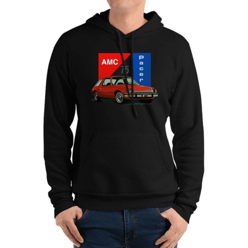 1975 Amc Pacer Unisex Hooded Sweatshirt Men Black