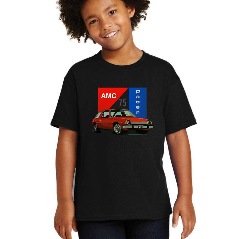 1975 Amc Pacer Youth T-Shirt Boy Black