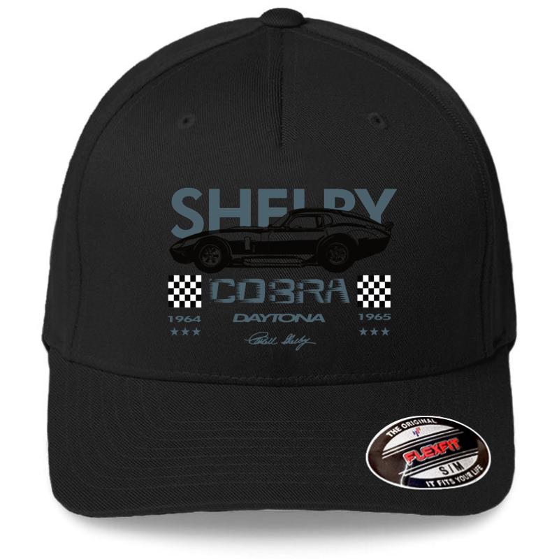 American Dream Cars Shelby Daytona Cobra Gift Flexfit Baseball Cap  Black