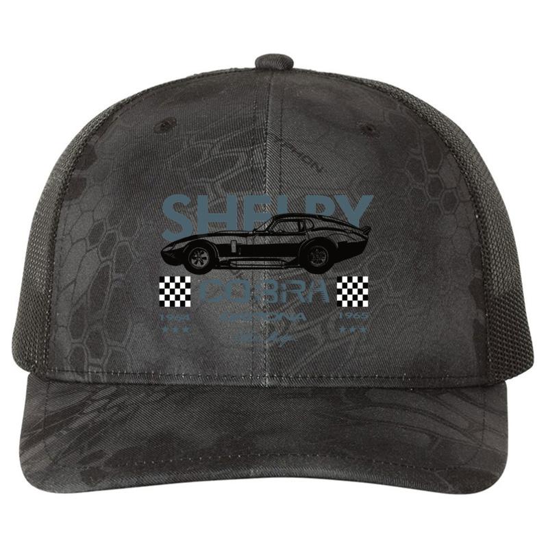 American Dream Cars Shelby Daytona Cobra Gift Richardson Premium Trucker Snapback Cap  Kryptek Typhon Black