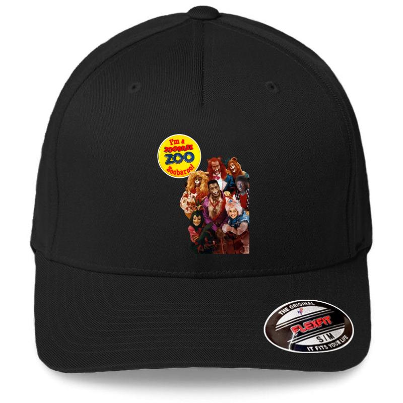 Zoobilee Zoo Zoobaroo 80S Retro Throwback Tribute Flexfit Baseball Cap  Black