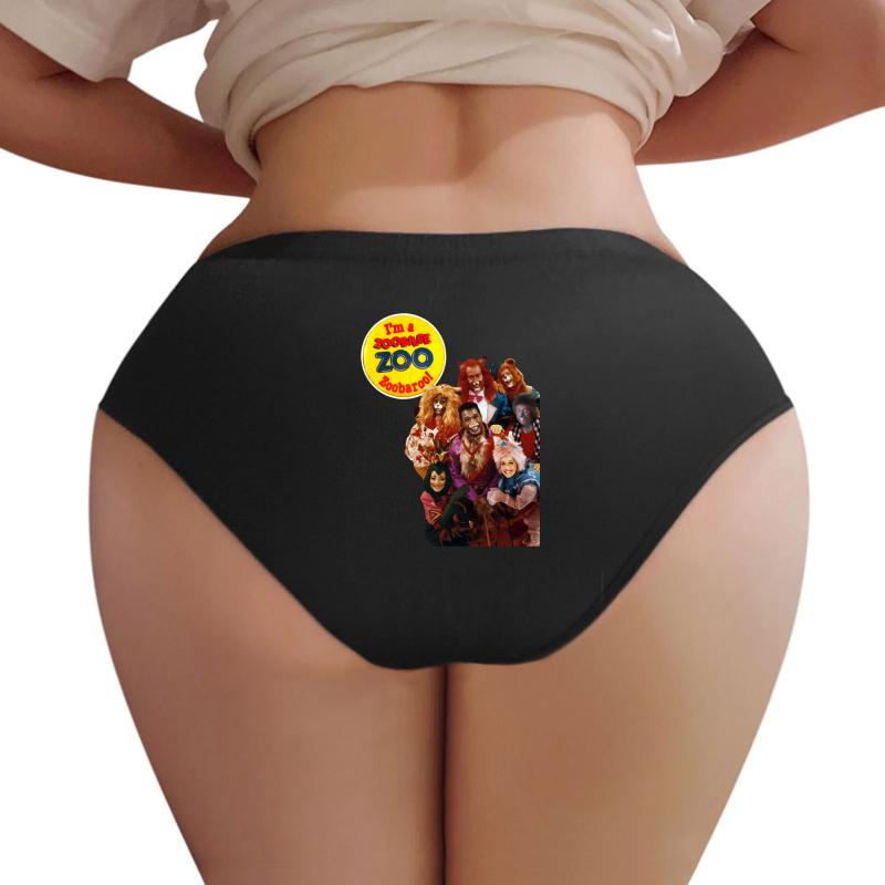 Zoobilee Zoo Zoobaroo 80S Retro Throwback Tribute Women Underwear Panties Women Black