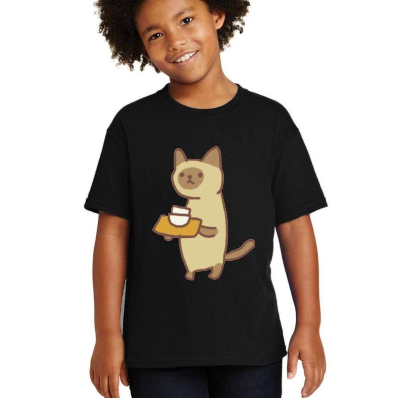 Animal Restaurant - Timmy The Server Youth T-Shirt Boy Black