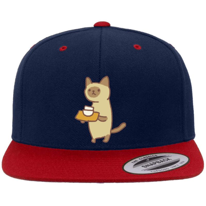 Animal Restaurant - Timmy The Server Premium Flat Bill Snapback Cap  Navy