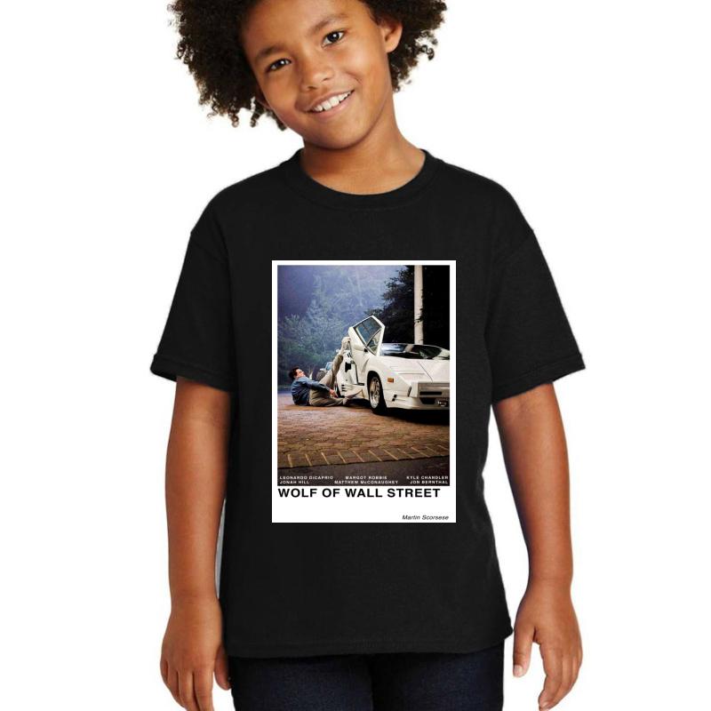 Wolf Of Wall Street Youth T-Shirt Boy Black