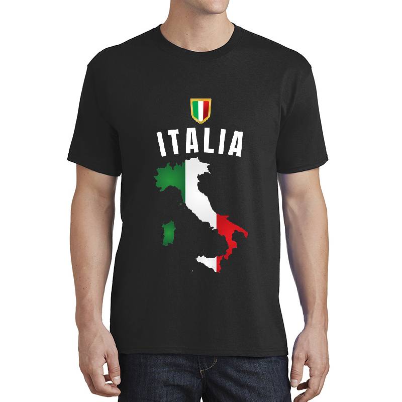 Italy Soccer Football Style Map Youth T-Shirts