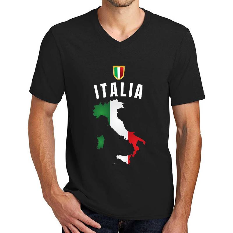 Italy Soccer Football Style Map Youth T-Shirts