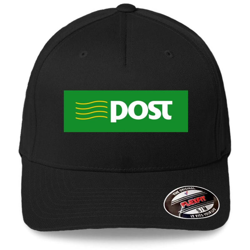 An Post Ireland Mail Logo Flexfit Baseball Cap  Black