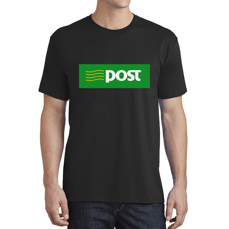 An Post Ireland Mail Logo Unisex T-Shirt Men Black