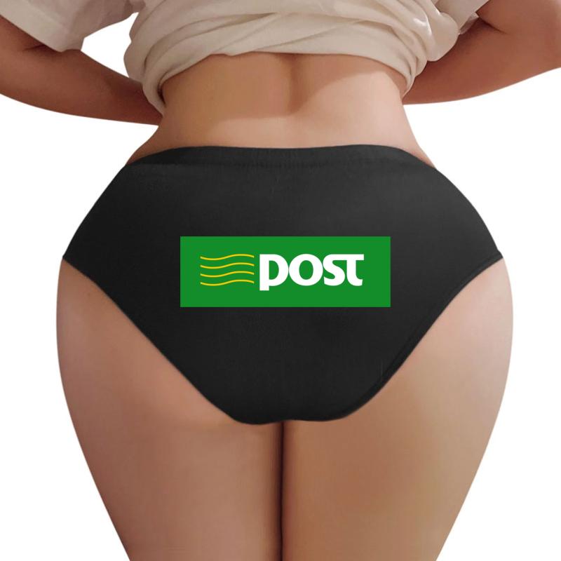 An Post Ireland Mail Logo Women Underwear Panties Women Black