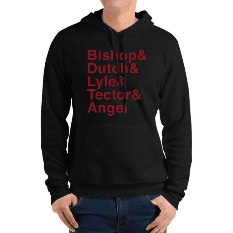 The Wild Bunch Names Unisex Hooded Sweatshirt Men Black