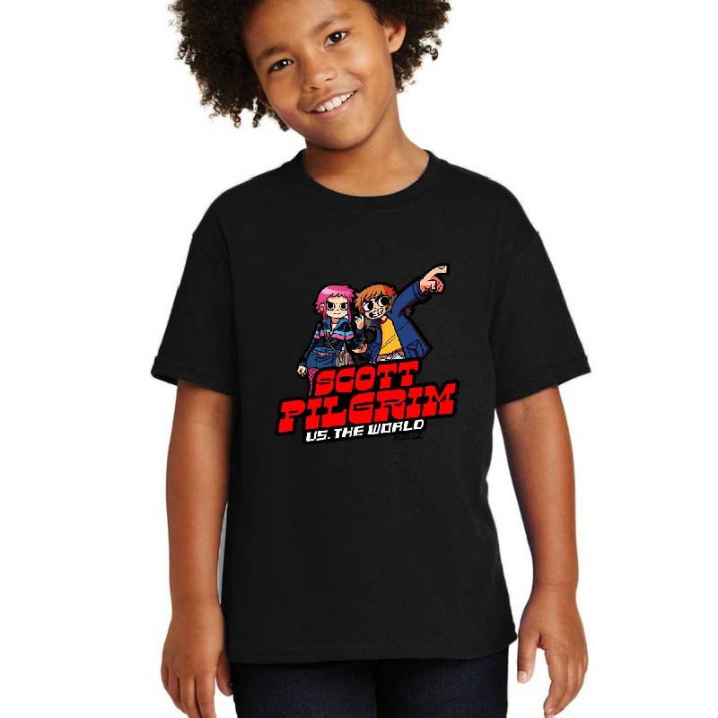 Scott Pilgrim vs the world cartoonish. Birthday party gifts. Officially licensed merch. Unisex Polo Jersey Sport Shirts
