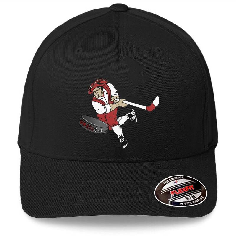 Umass Hockey - Sam The Minuteman Logo Richardson Premium Trucker Snapback Caps