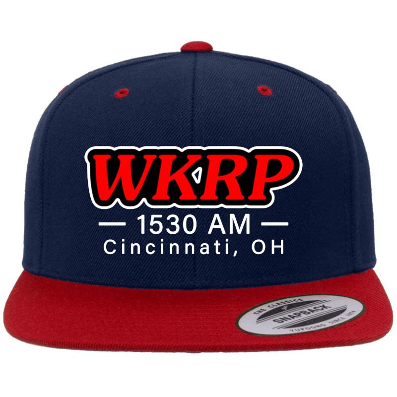 Wkrp Classic 80'S Tv Premium Flat Bill Snapback Cap  Navy