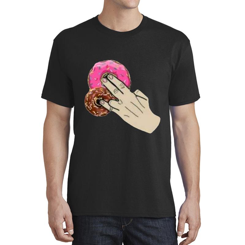 2 In The Pink 1 In The Stink Dirty Donut Funny Gift For Men Women - Donut For Sister - Donut For Wife - Donut For Girlfriend Unisex T-Shirt Men Black