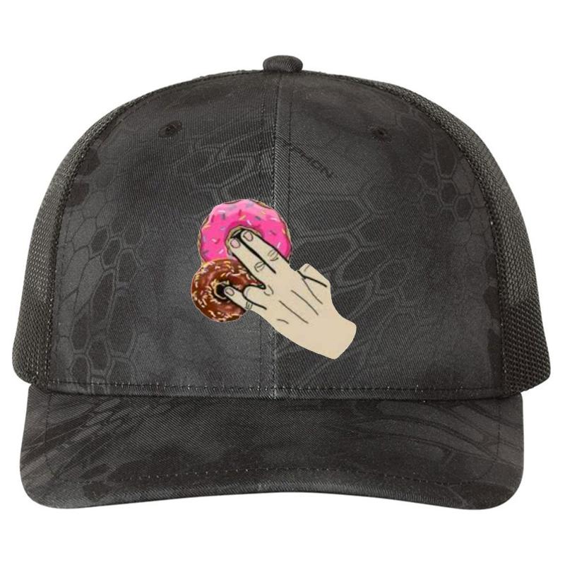 2 In The Pink 1 In The Stink Dirty Donut Funny Gift For Men Women - Donut For Sister - Donut For Wife - Donut For Girlfriend Richardson Premium Trucker Snapback Cap  Kryptek Typhon Black