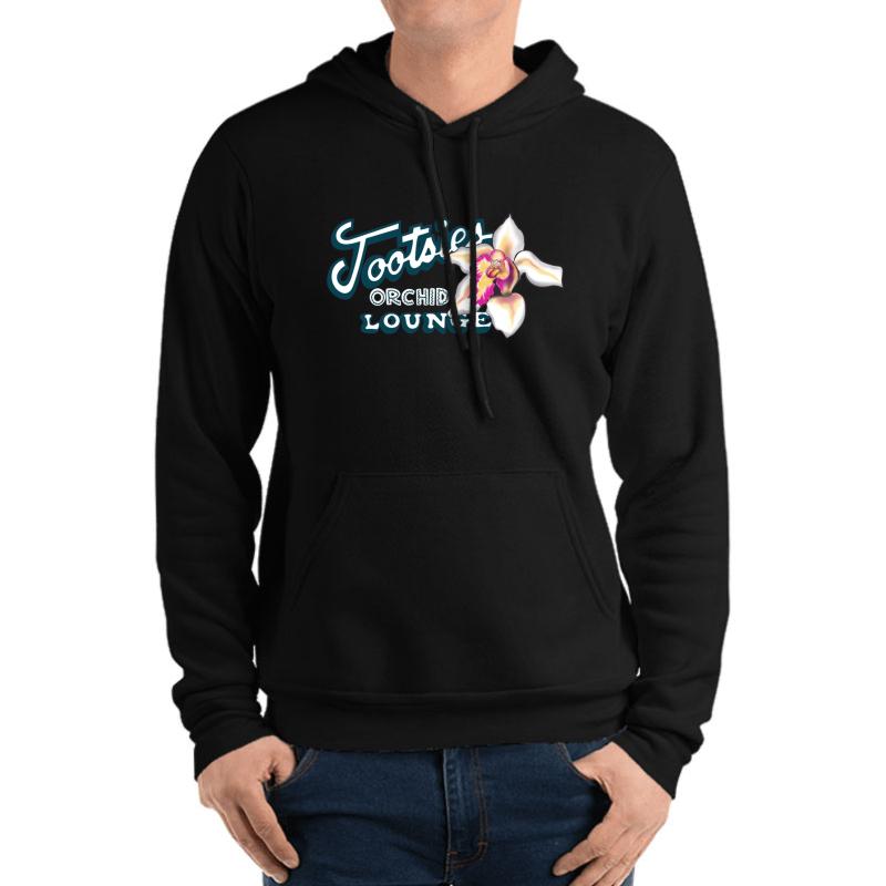 Tootsies Orchid Lounge Unisex Hooded Sweatshirt Men Black