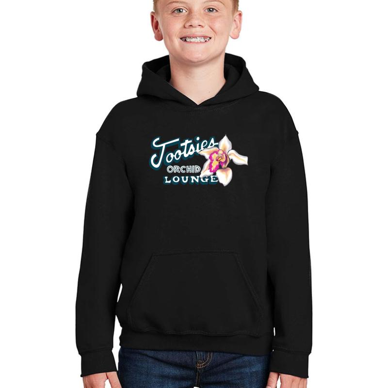 Tootsies Orchid Lounge Youth Hooded Sweatshirt Boy Black