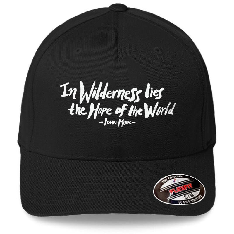 Wilderness Hope X John Muir Flexfit Baseball Cap  Black