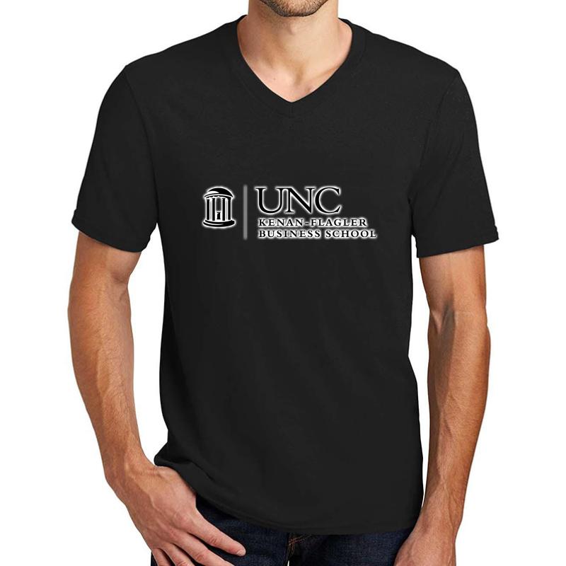 Unc Kenan-Flager Business School Unisex V-Neck T-Shirt Men Black