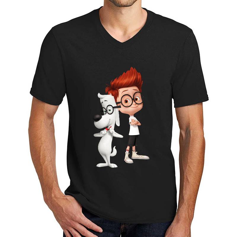 Mr. Peabody & Sherman & Mask And Sticker Unisex Polo Jersey Sport Shirts