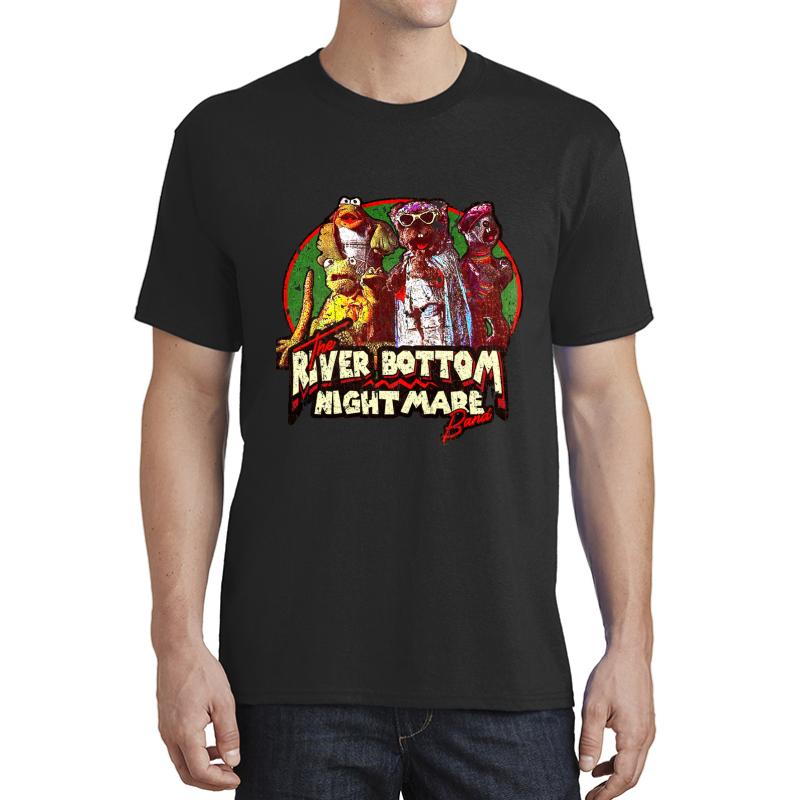 Vintage River Bottom Nightmare Band Unisex T-Shirt Men Black