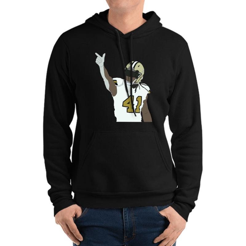 Alvin Kamara Unisex Hooded Sweatshirt Men Black