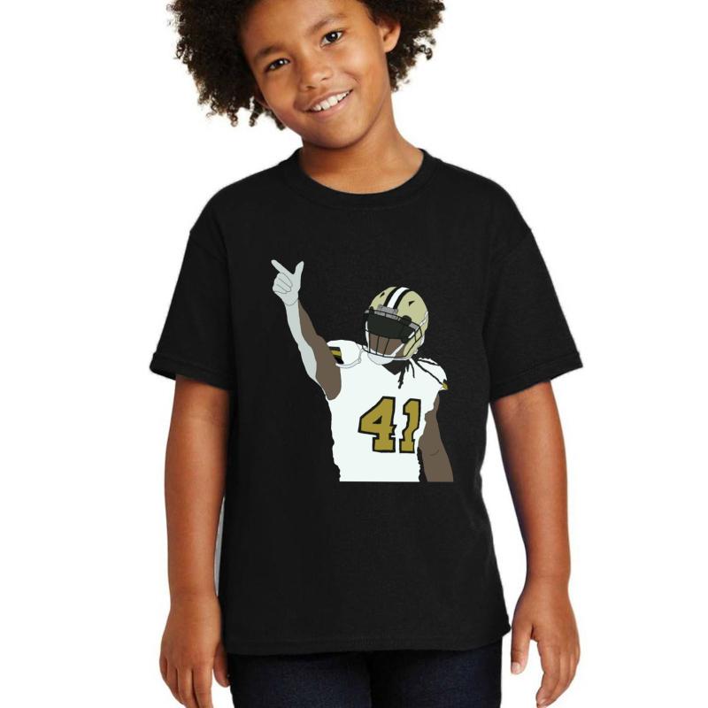 Alvin Kamara Youth T-Shirt Boy Black