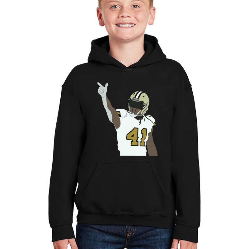 Alvin Kamara Youth Hooded Sweatshirt Boy Black