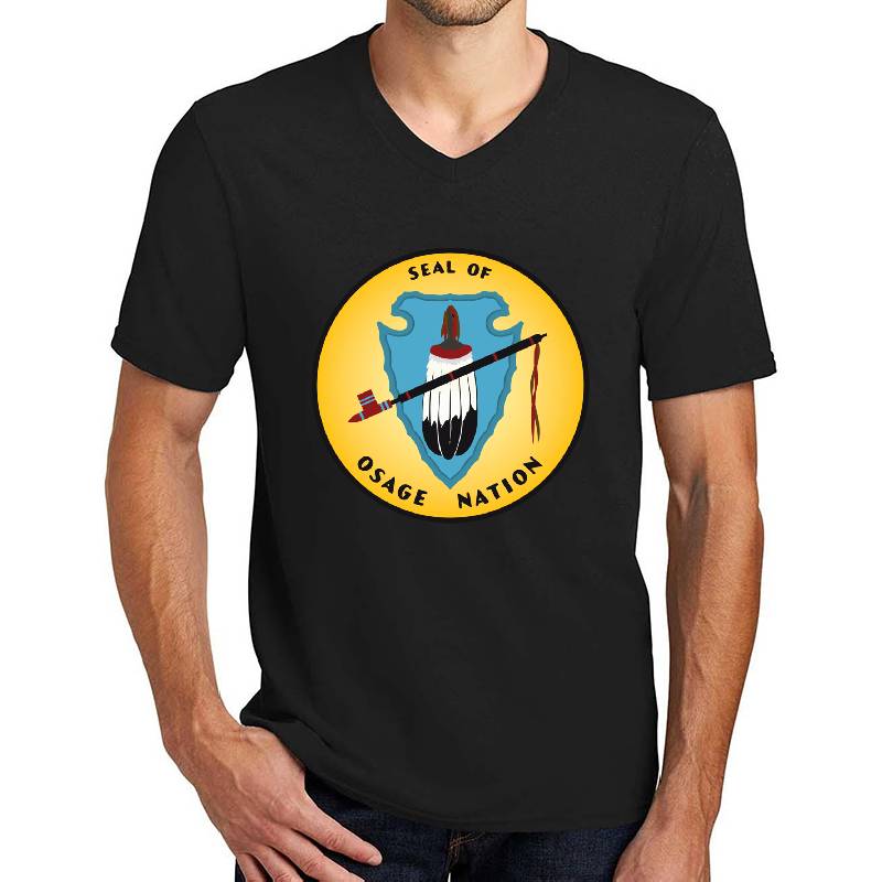 Osage Nation Of Oklahoma Flag People Of The Middle Waters Wazhazhe Seal Hd High Quality Unisex T-shirts