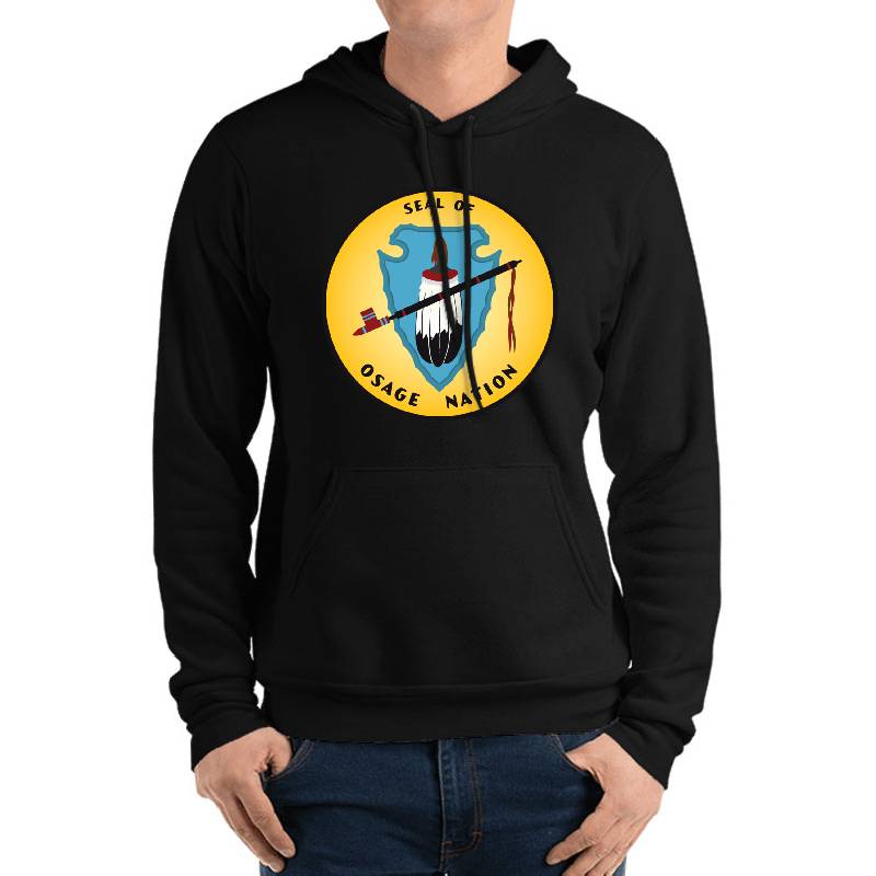 Osage Nation Of Oklahoma Flag People Of The Middle Waters Wazhazhe Seal Hd High Quality Unisex T-shirts