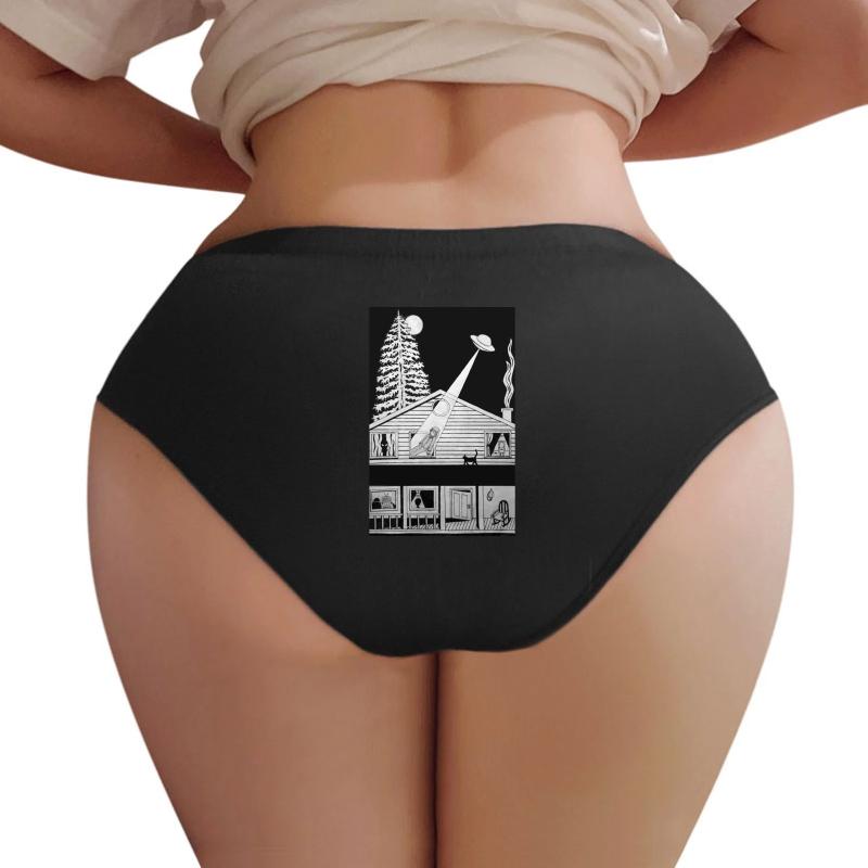 Alien Abduction Women Underwear Panties Women Black