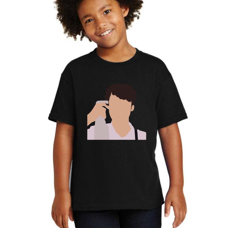 Wilbur Soot Vector Art Youth T-Shirt Boy Black