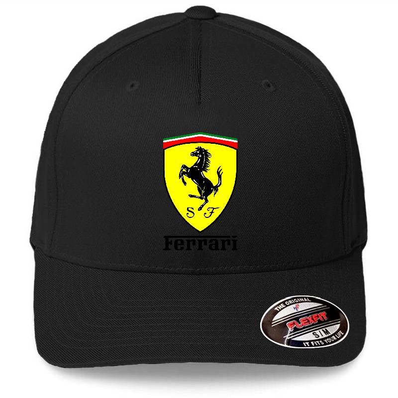 Ferrari Symbol Premium Flat Bill Snapback Caps