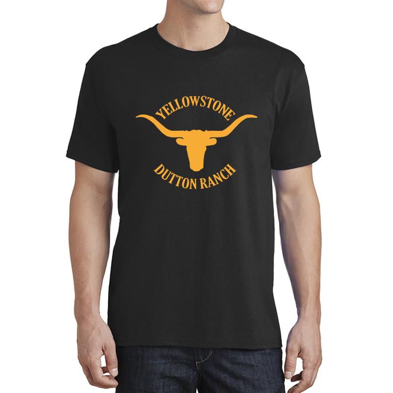 Yellowstone Dutton Ranch Montana Unisex T-Shirt Men Black