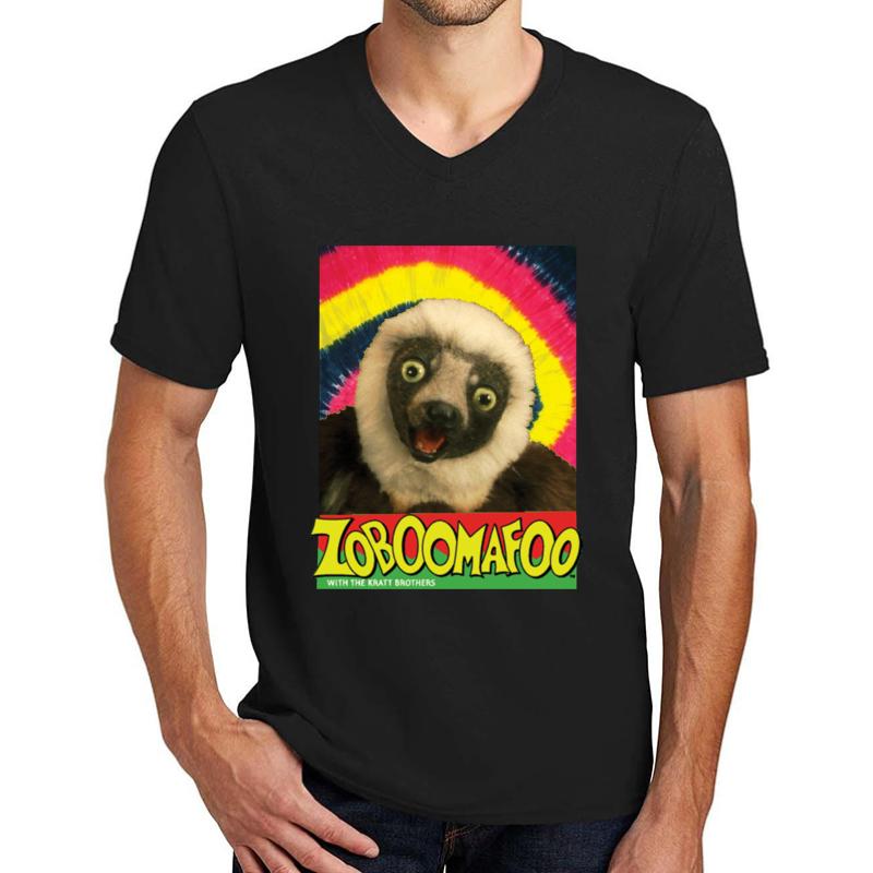 Zoboomafoo Unisex V-Neck T-Shirt Men Black