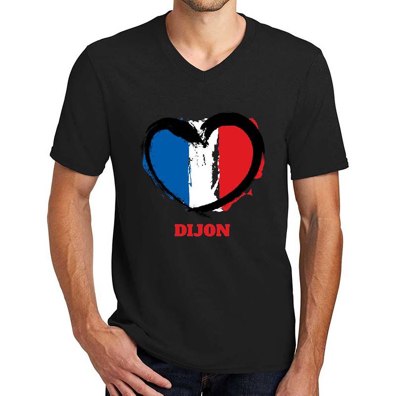 Love French City Dijon. Best Valentines Gift Unisex T-shirts