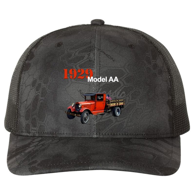 1929 Model Aa Truck - Vintage Pickup Richardson Premium Trucker Snapback Cap  Kryptek Typhon Black