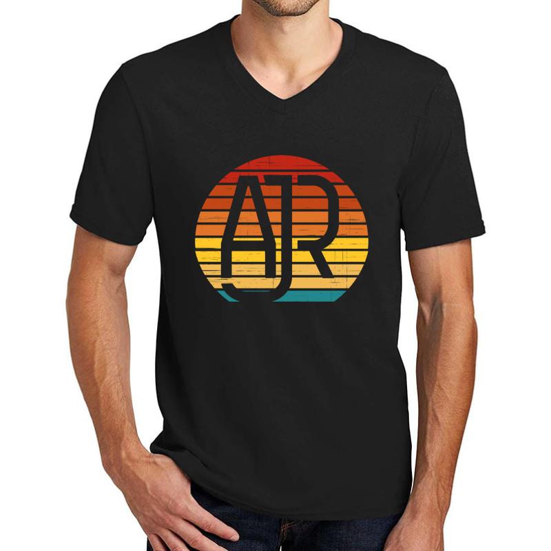 Ajr Band Unisex V-Neck T-Shirt Men Black