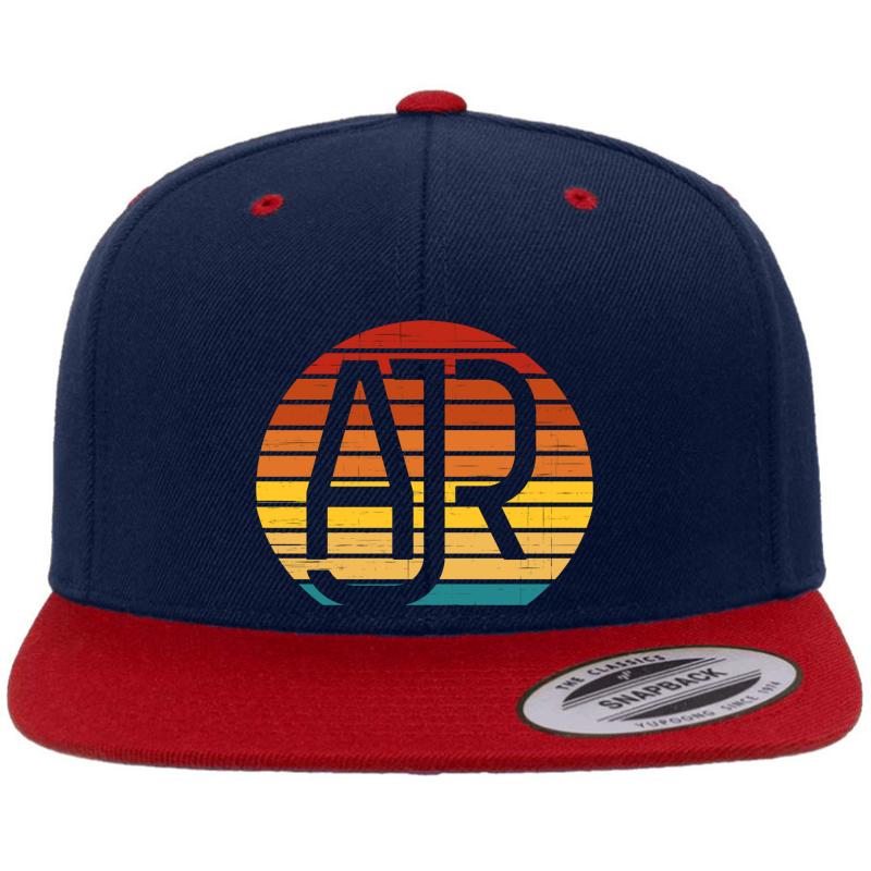 Ajr Band Premium Flat Bill Snapback Cap  Navy