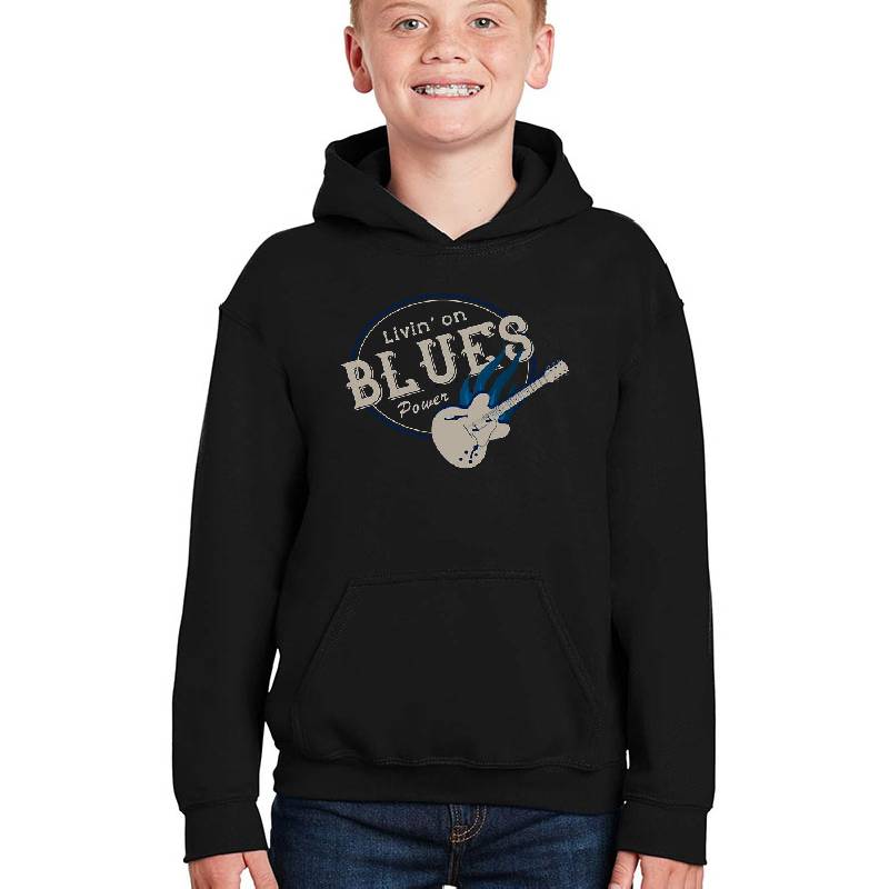 Livin' on BLUES Power Unisex Hooded Sweatshirts
