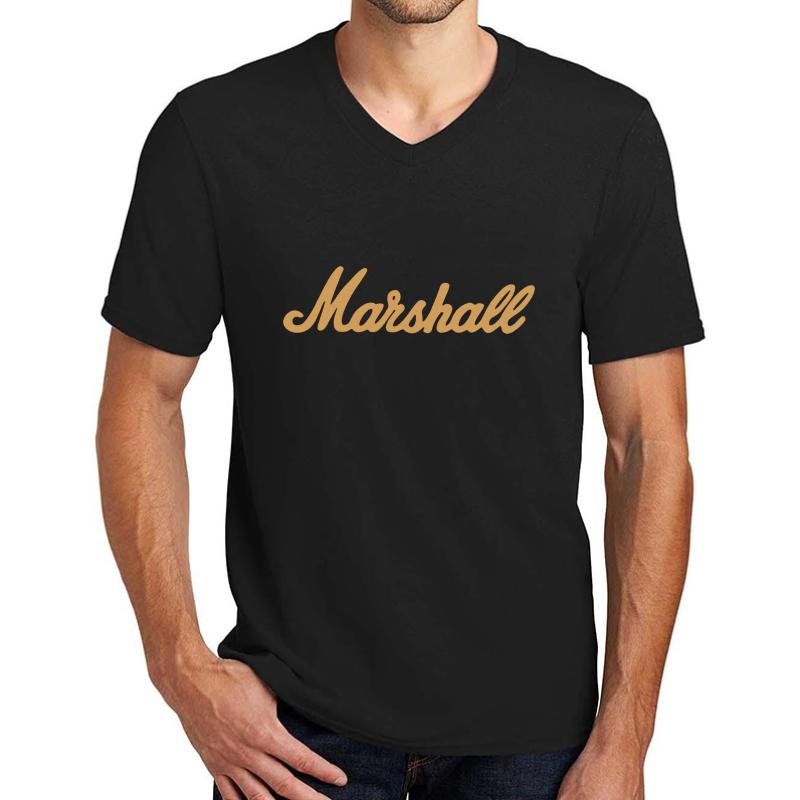 Amplification -Marshall- Unisex V-Neck T-Shirt Men Black