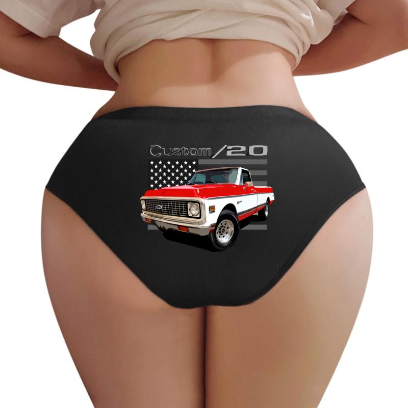 1972 Chevy C20 Women Underwear Panties Women Black