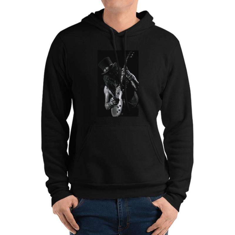 The Slash Black Wall Unisex Hooded Sweatshirt Men Black