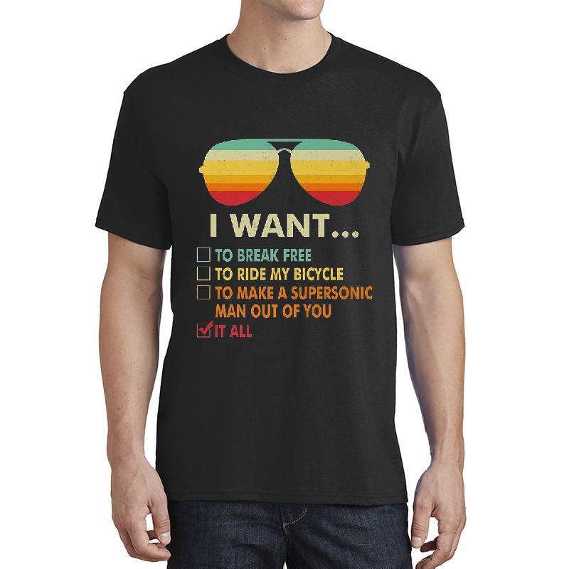 Funny Music lover Gift I Want It All Music Premium T-Shirt Richardson Premium Trucker Snapback Caps