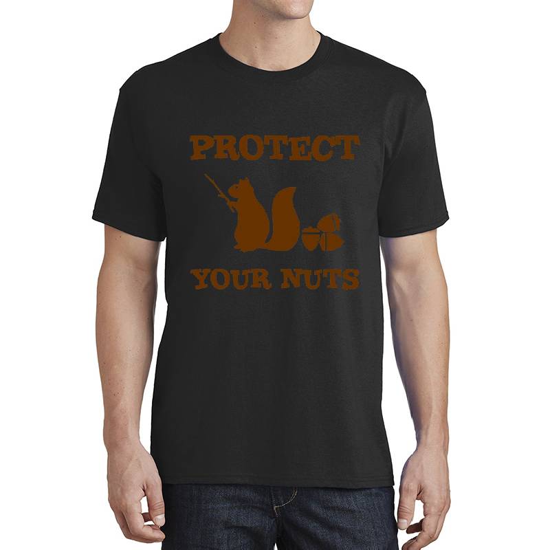 Squirrel protect your nuts Unisex V-Neck T-Shirts