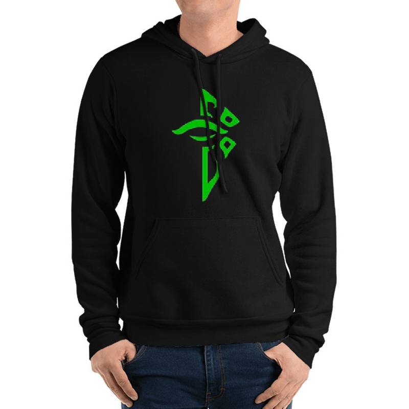 Ingress Enlightened Logo over left Breast - Green Unisex T-shirts