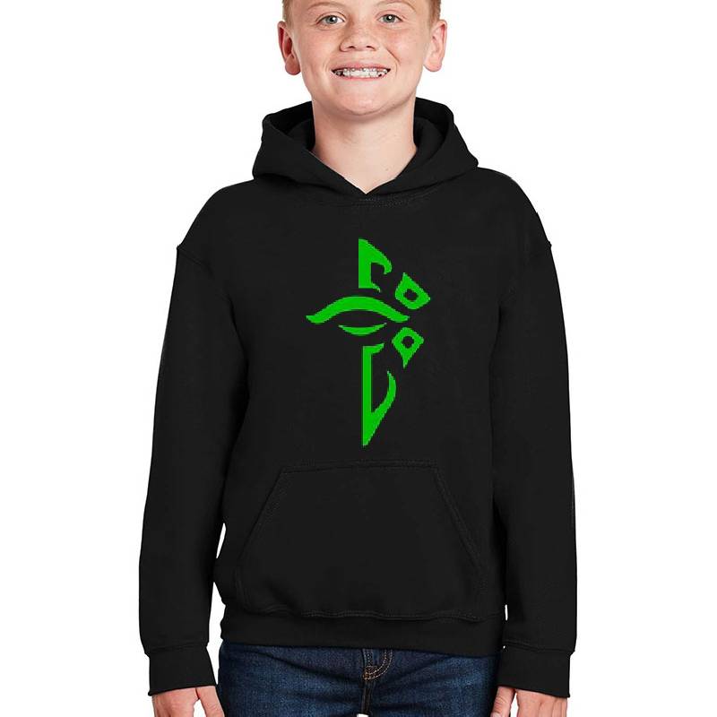 Ingress Enlightened Logo over left Breast - Green Unisex T-shirts